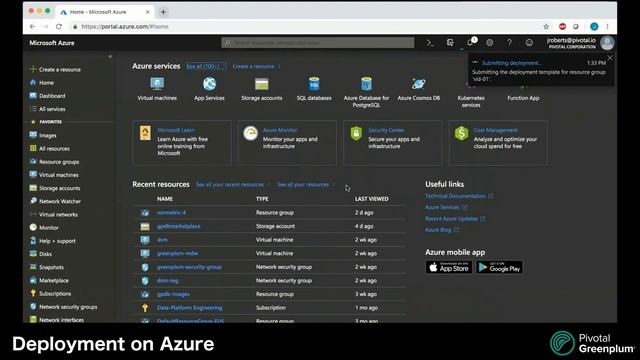 Pivotal Greenplum Azure Deployment смотреть онлайн