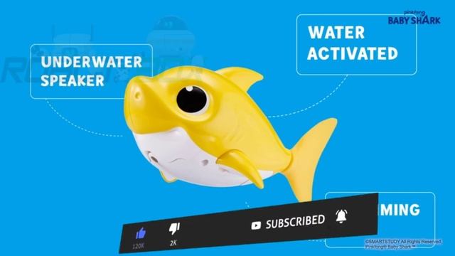 Robo Alive Junior Baby Shark Battery-Powered Sing and Swim Bath Toy смотреть онлайн