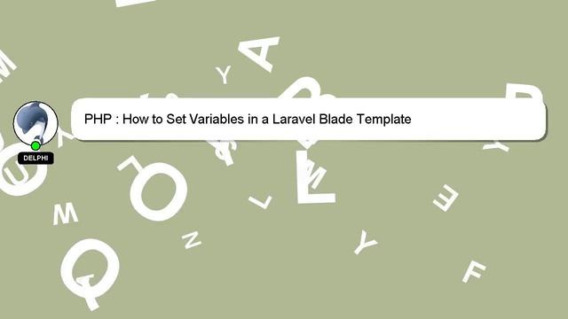 PHP : How to Set Variables in a Laravel Blade Template смотреть онлайн