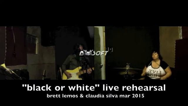 1988 fender strat plus "black or white" live rehearsal brett lemos and claudia silva смотреть онлайн