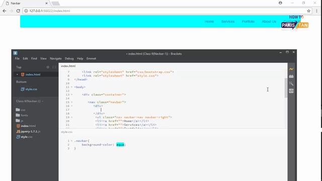 Bootstrap Tutorials for Beginners(Urdu/HIndi)-Class 9-Navbar in Bootstrap(1) смотреть онлайн