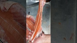 кета, разделка на холодное копчение