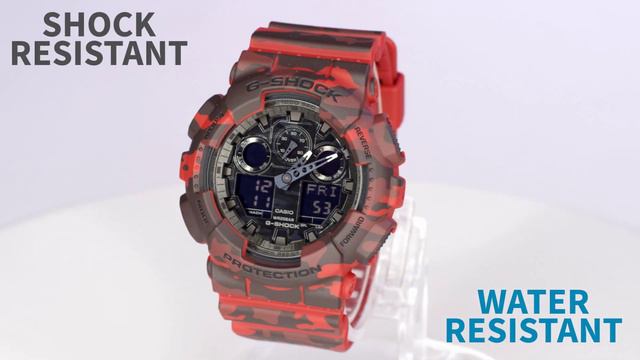 Casio G-Shock GA-100CM-4A Watch Overview and Main Features смотреть онлайн