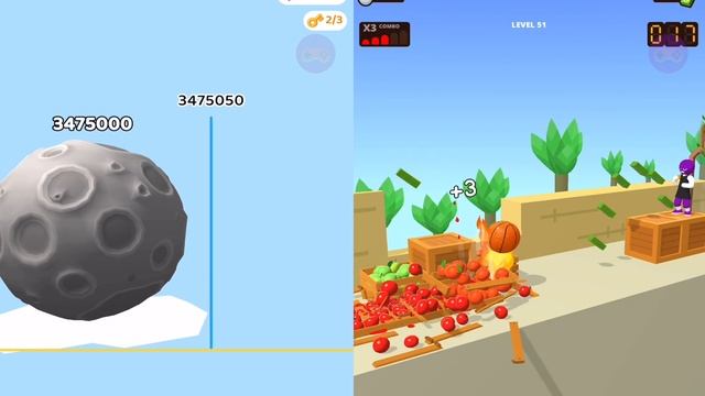 Satisfying Mobile Games Sandwich Runner, Roof Rails All Max Level Gameplay смотреть онлайн