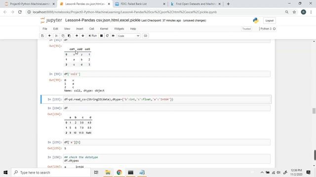 Python零基础学习第四课 Pandas csv,json,html,excel,pickle смотреть онлайн