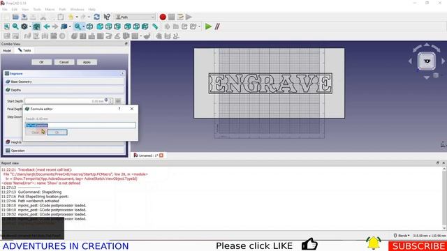 Using FreeCAD for engraving text (shape strings) and pictures смотреть онлайн