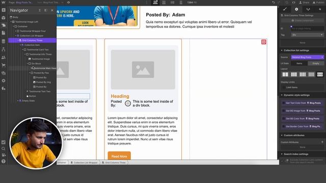 Create Related Blog Posts with CMS - Advanced Webflow Course | C7 смотреть онлайн