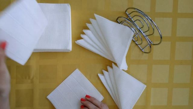 Как красиво сложить салфетки в салфетницу? смотреть онлайн