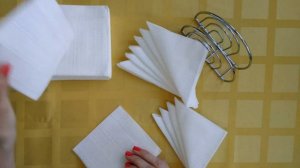 Как красиво сложить салфетки в салфетницу?