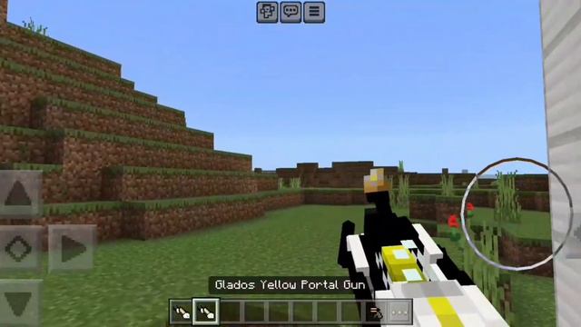 Мод на портальную пушку для Minecraft Bedrock (Portal gun).