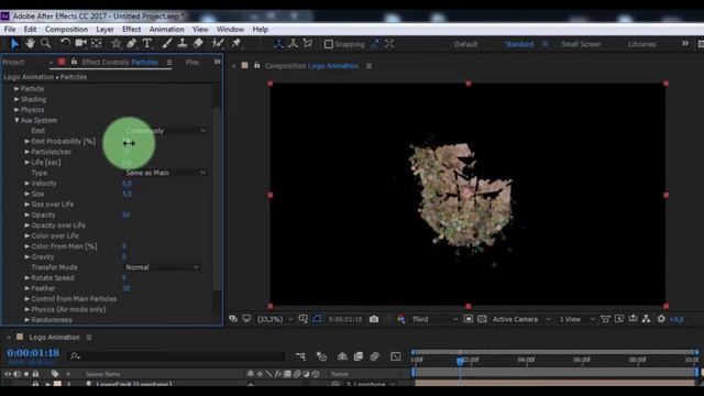 Chaotic Particle Logo Reveal in After Effects - After Effects Tutorial - Trapcode Particular смотреть онлайн