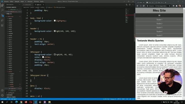 Criando um menu hambúrguer - @Curso em Vídeo HTML5 e CSS3 смотреть онлайн