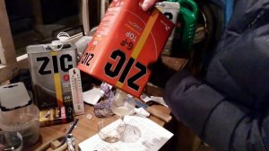 наглядный тест масел 0w30 полусинтетика, 75w90, тад-17 в -36с