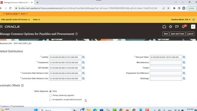 Oracle Fusion Payables Setup: common options for payables and procurement смотреть онлайн