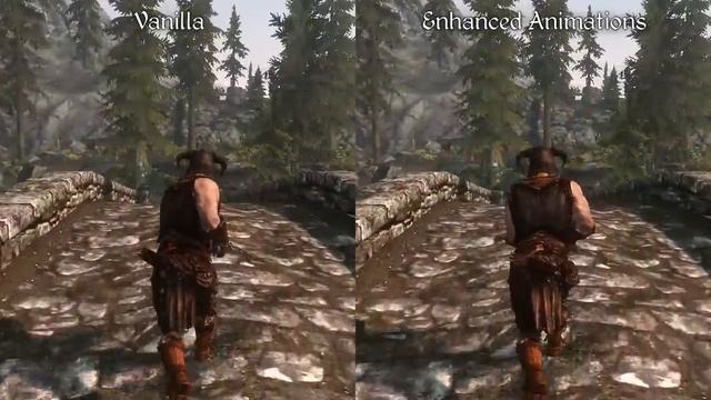 Skyrim Mod: Enhanced Animations смотреть онлайн