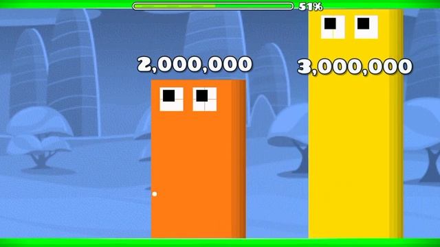 numberblocks one to one trillion in geometry dash смотреть онлайн