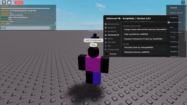 Creepy Crawler [R6 And R15] Roblox Script F.E смотреть онлайн