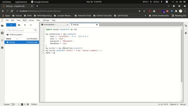 jupyter-lab | jupyterlab | jupyter | No module named 'mysql.connector'; 'mysql' is not a package смотреть онлайн