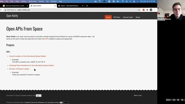 Hack.py: Introduction to APIs | Winter 2021 смотреть онлайн