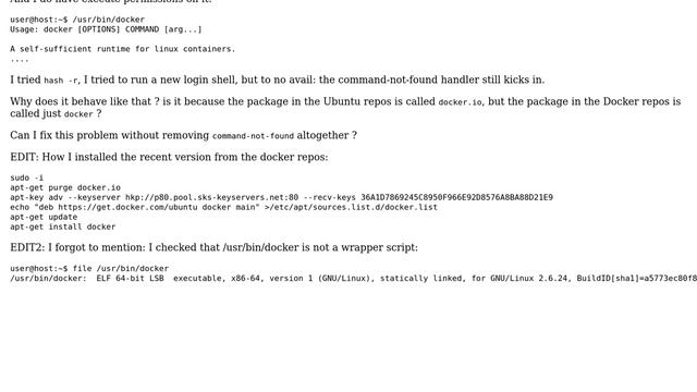 Why does the command-not-found handler trigger for a command that exists? смотреть онлайн