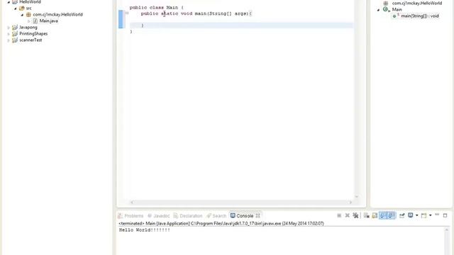 Java Beginner Tutorial #1: Hello World смотреть онлайн