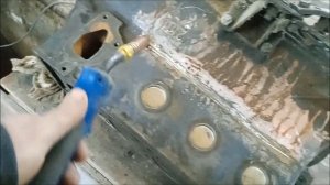 Сварка чугунного Жигулёвского блока цилиндров полуавтоматом