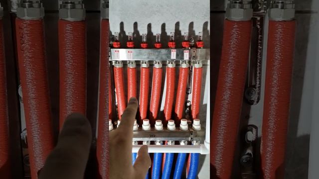 Мой вариант коллектора теплого пола без трехходового клапана. Самая простая схема! смотреть онлайн