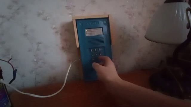 Включение/отключение квартиры на домофоне VIZIT БВД N100.