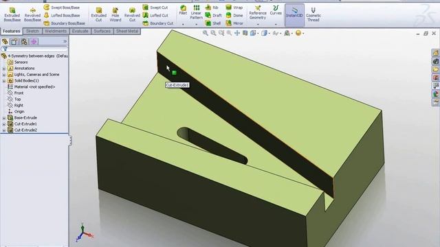 Симметрия в эскизе SolidWorks (Tips and Trics 5/10) смотреть онлайн