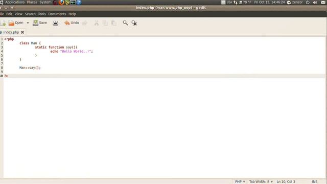 PHP OOP EP 15 static method usage смотреть онлайн