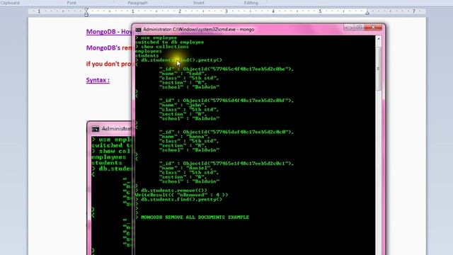 HOW TO REMOVE ALL DOCUMENTS IN MONGODB COLLECTIONS DEMO смотреть онлайн