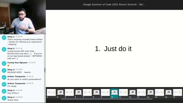 Arthur Temporim at Rocket.Chat Google Summer of Code Alumni Summit 2022 смотреть онлайн