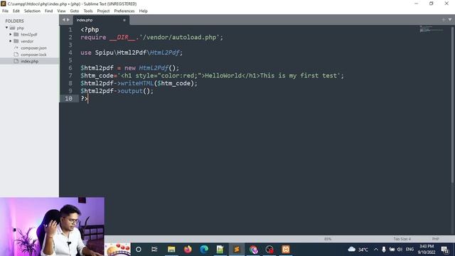 How to convert HTML to PDF in PHP with html2pdf | Generate PDF in PHP смотреть онлайн