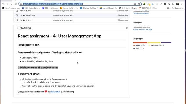 React Bangla Tutorial 44 : Assignment-4 | fetching data, error handle смотреть онлайн