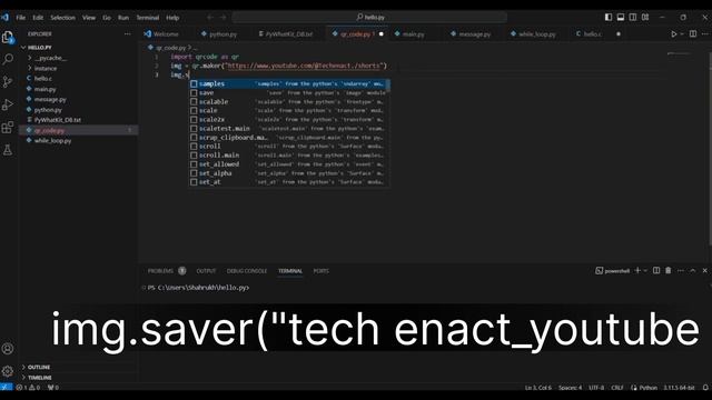 QR Code By Python in 3 Line of Code | How to Create Qr code in python in 1 Minute | смотреть онлайн