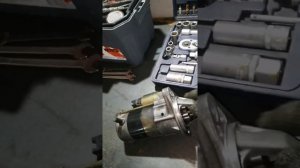 1ZZ-FE, снятие стартера.