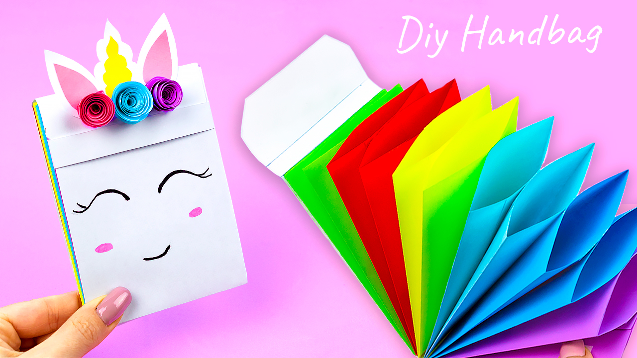 Оригами кошелек из бумаги Как сделать бумажную сумку? смотреть онлайн