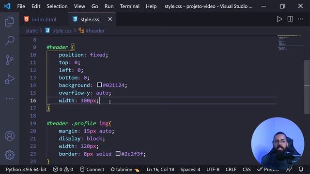 Portfólio Responsivo com Bootstrap e Flask - Menu Lateral | EP02 смотреть онлайн