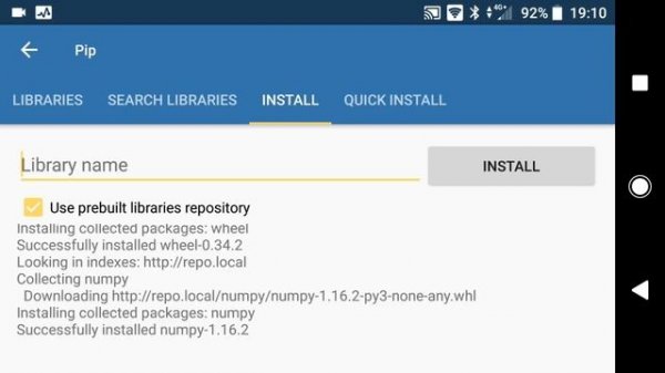 [Android] Installing Pylab (Numpy, Scipy, and Matplotlib) Module on PyDroid