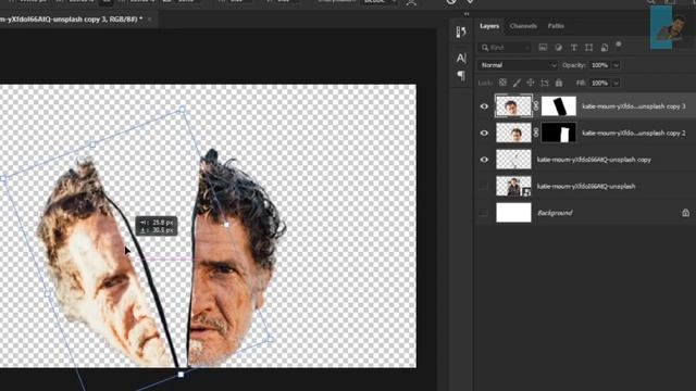 face under zip effect | photoshop manipulation | MKV tutorials смотреть онлайн