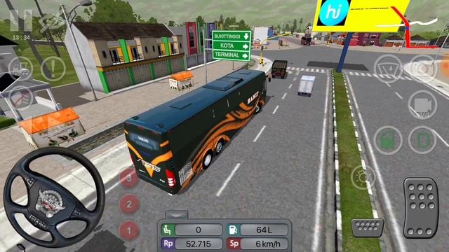 Volvo 9700 in bus simulator indonessia with indian horn for Andriod смотреть онлайн