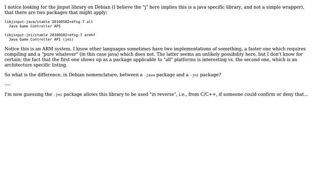 Compiled (?) java packages on Debian смотреть онлайн