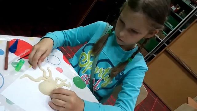 Центр Развития Творчества Мозаика. Лепим осьминога.