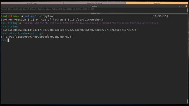 GuidePoint Security CTF - "Julius" Hex Encoded Caesar Cipher смотреть онлайн