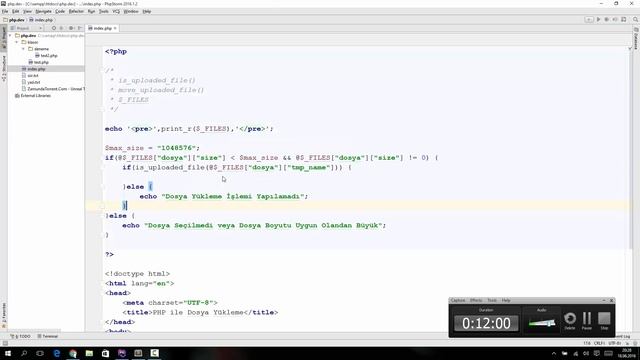 PHP Eğitim Seti #23 - Dosya Yükleme İşlemi смотреть онлайн