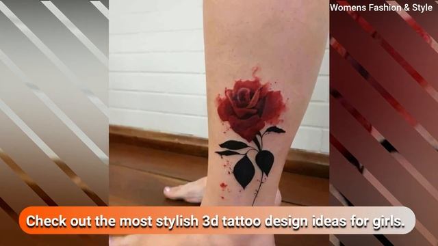 30+ Amazing 3D Tattoos For Girls | Stylish 3D Tattoos For Ladies | Women's Tattoo Designs 2021! смотреть онлайн
