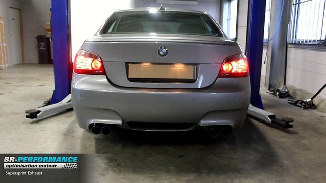 BMW E60 M5 V10 507hp Supersprint Exhaust Par BR-Performance
