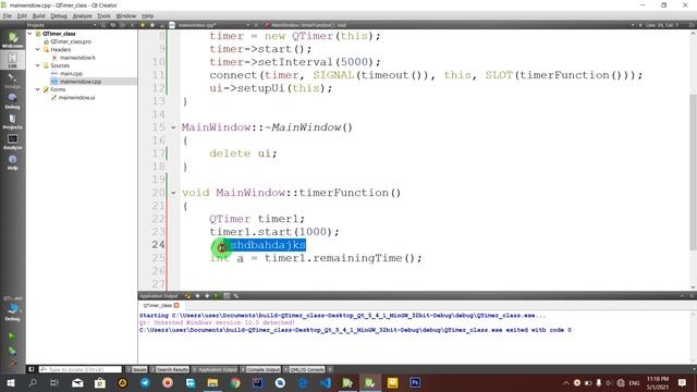 Qt muhitida ishlash 16-dars QTimer classi смотреть онлайн