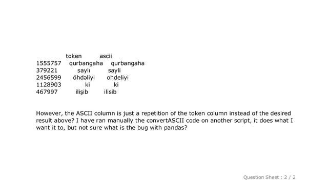 Pandas : Conversion utf to ascii in python with pandas dataframe смотреть онлайн