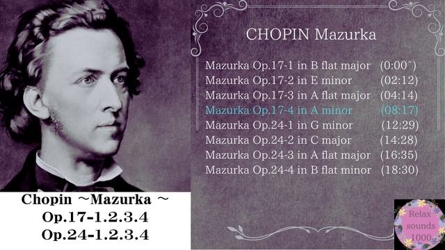 Chopin The best Mazurka vol.2【Op.17-1.2.3.4】 【Op.24-1.2.3.4】/ ショパン マズルカ vol.2 смотреть онлайн